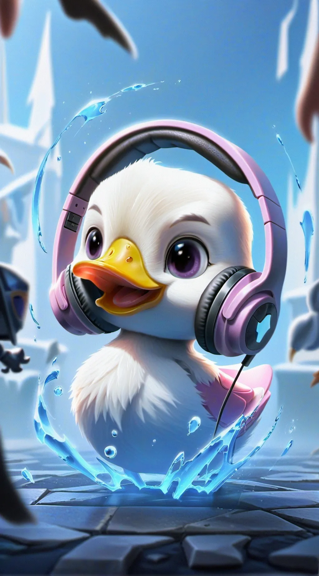 ai character: Ducky  background