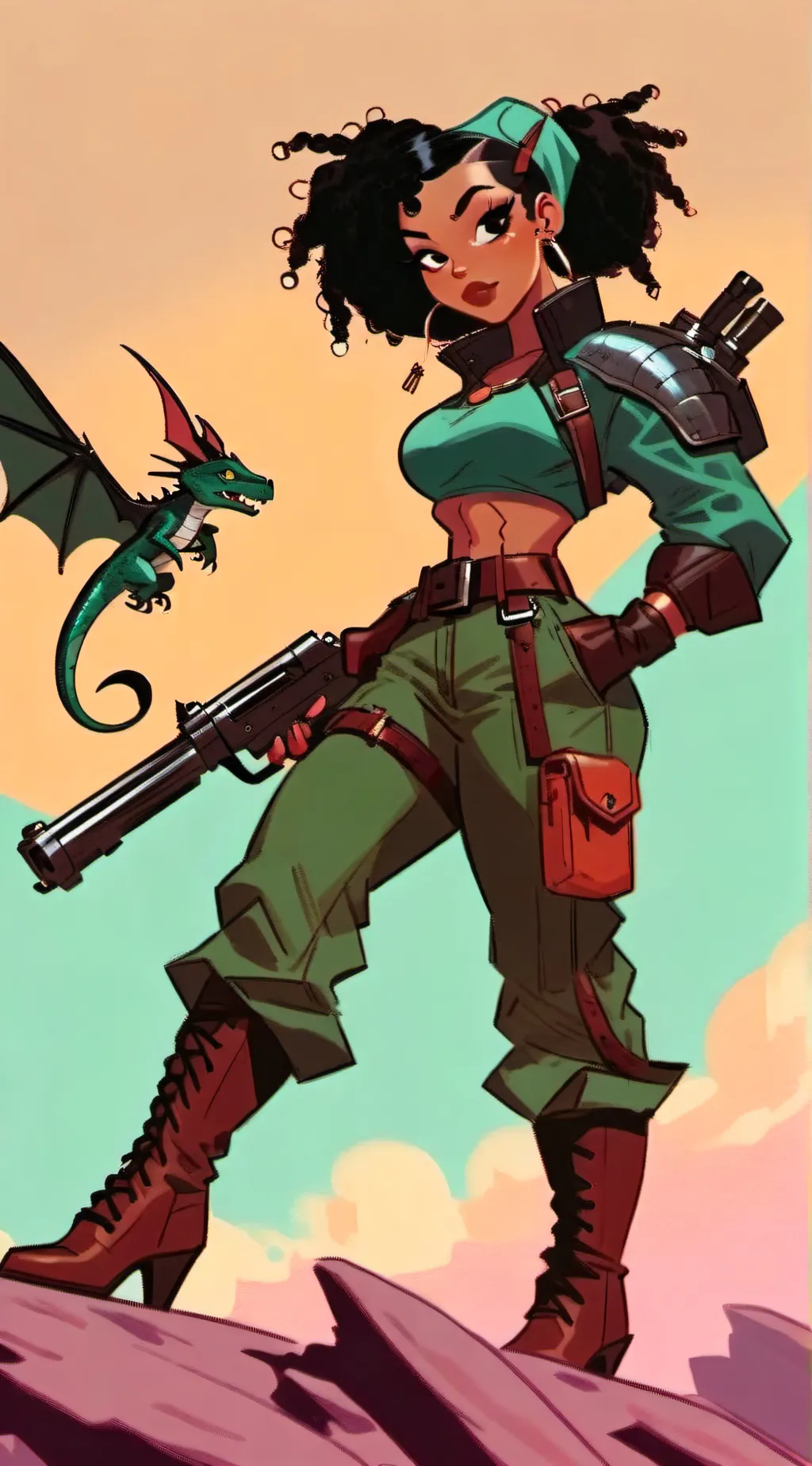 ai character: Corona Ray background