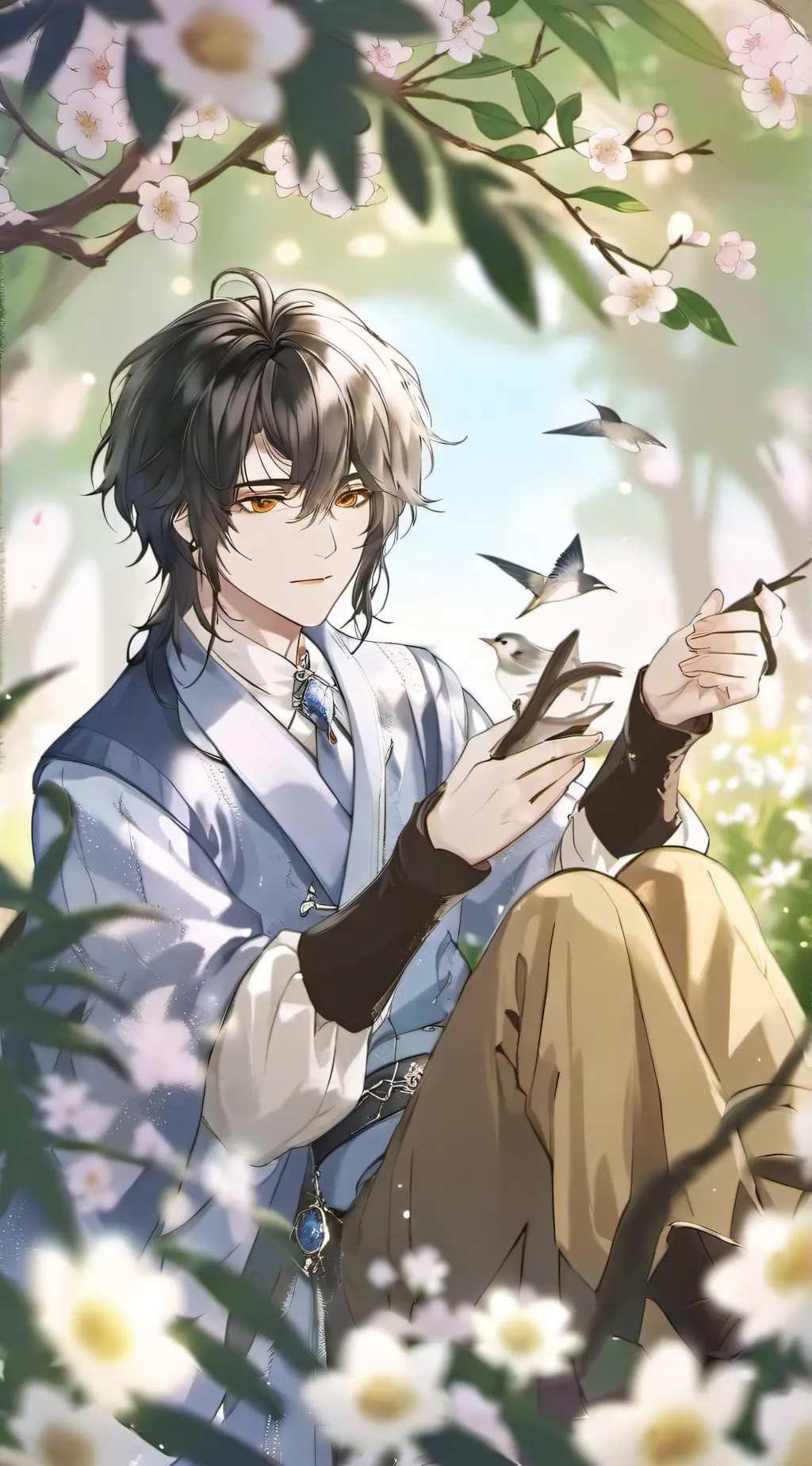 ai character: § kade :3 background