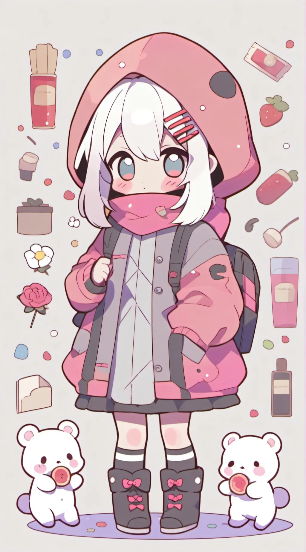 ai character: Bacon got the gun background