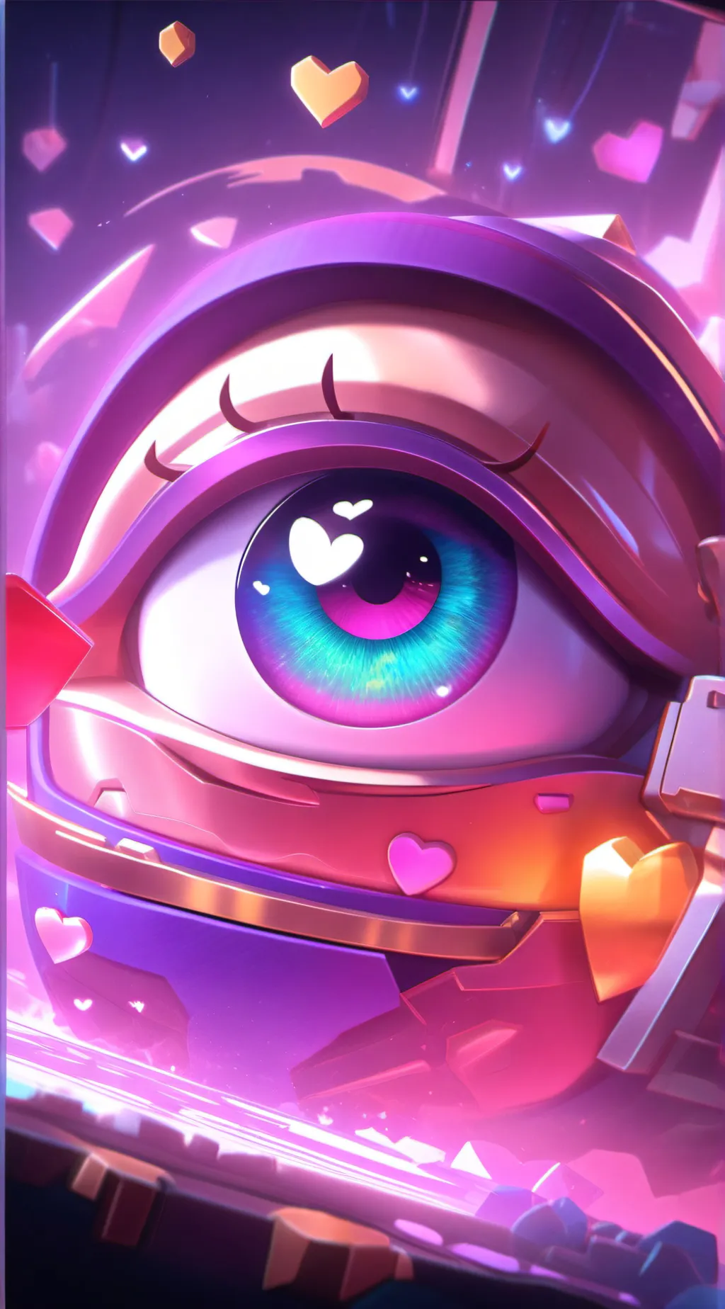 ai character: hh eyes background