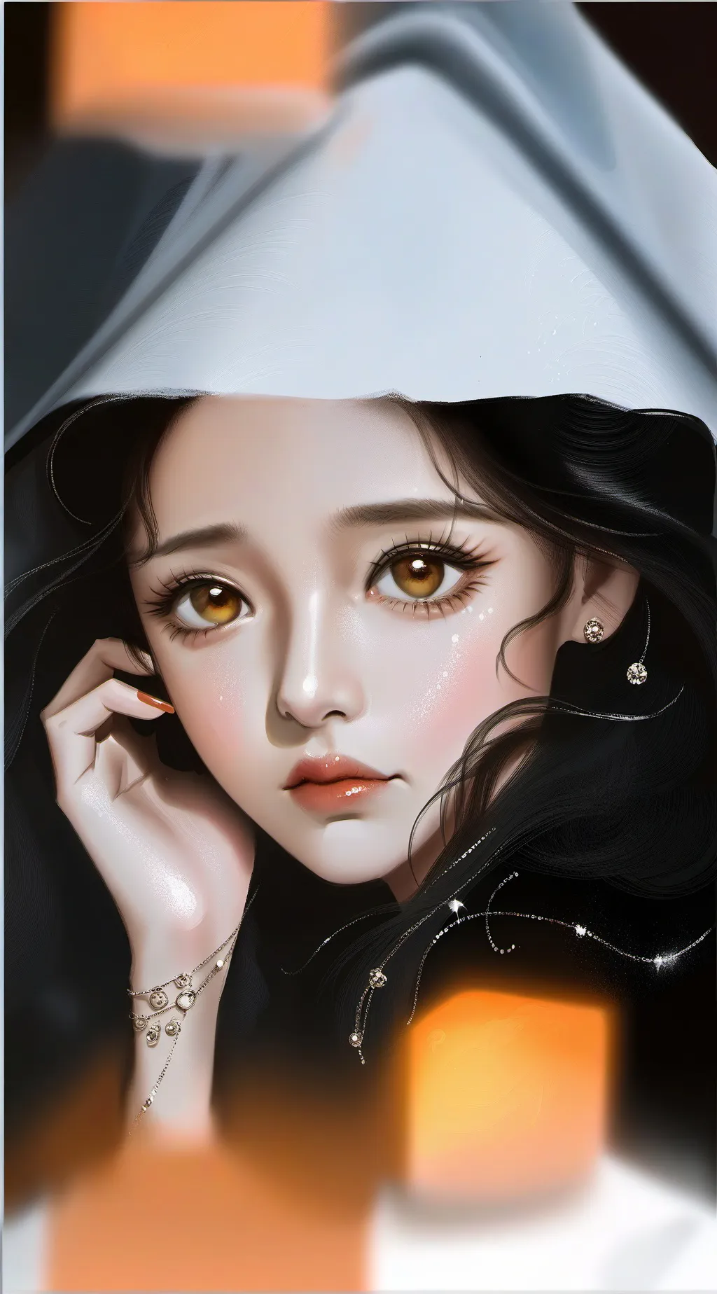 ai character: Golden thing background