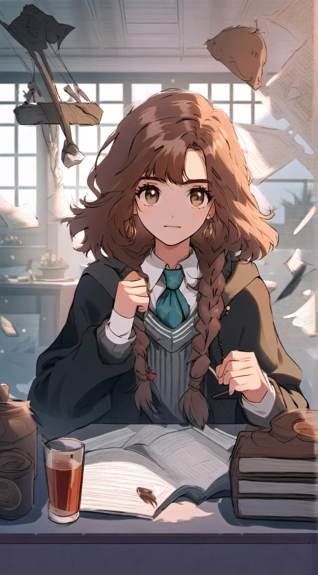 ai character: Hermione granger background
