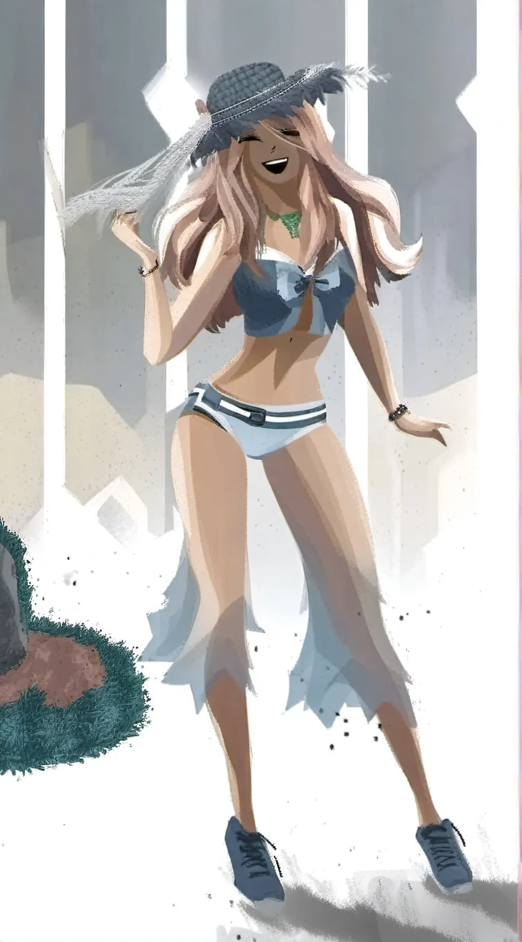 ai character: Sunny background