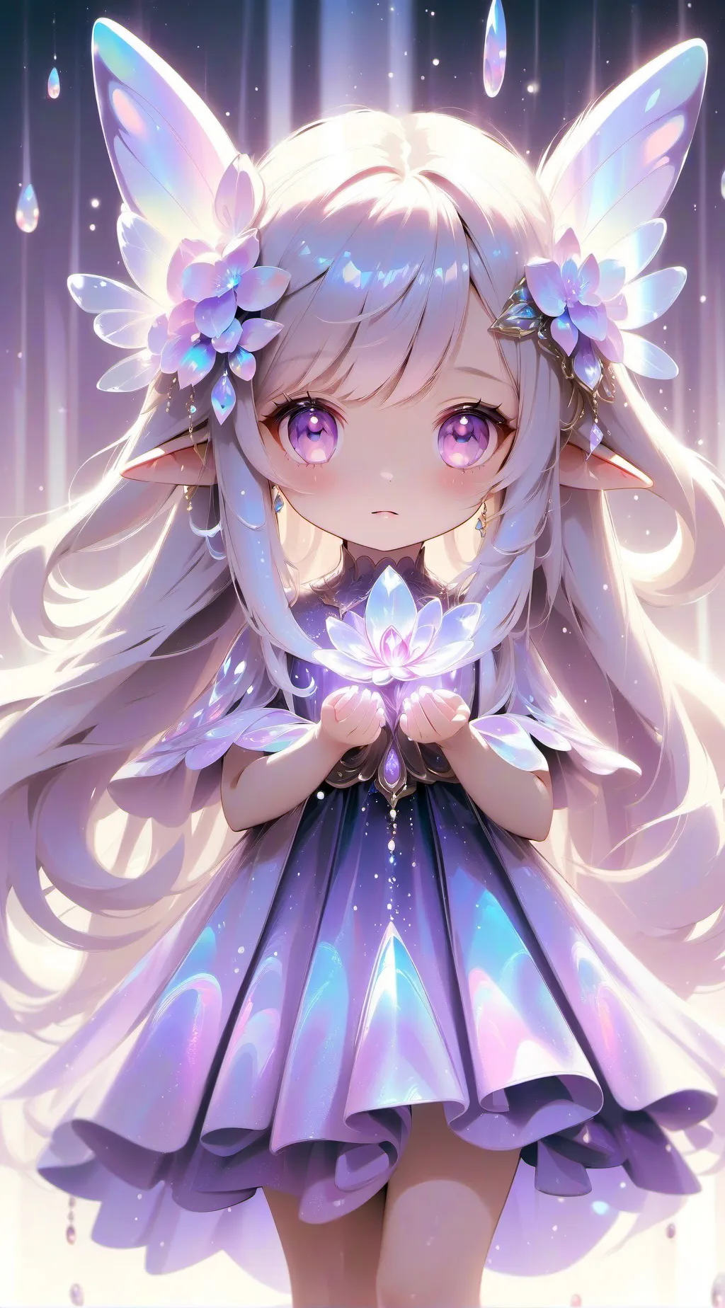 ai character: luna/moon  background