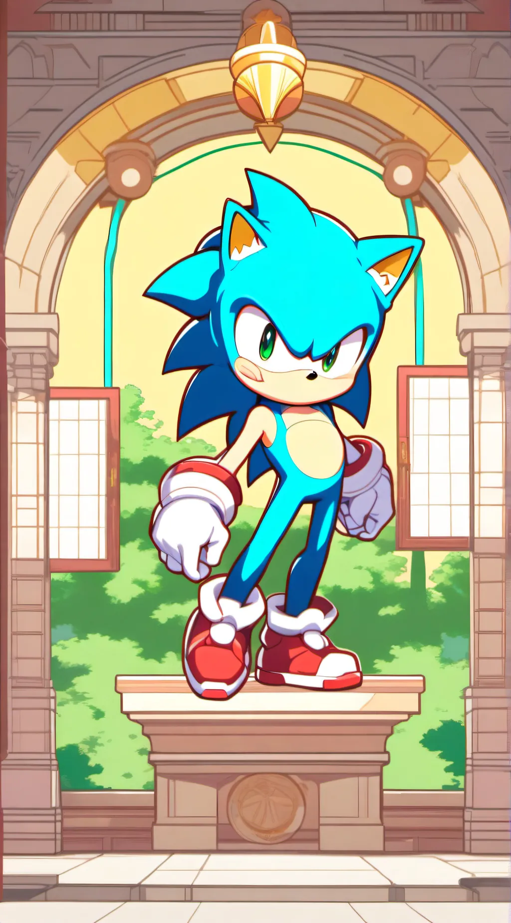 ai character: movie night background