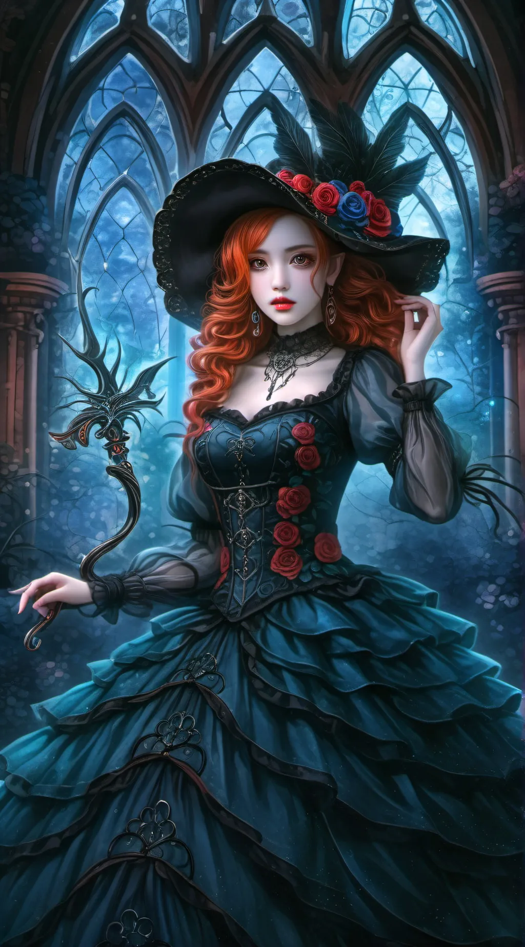 ai character: witch background