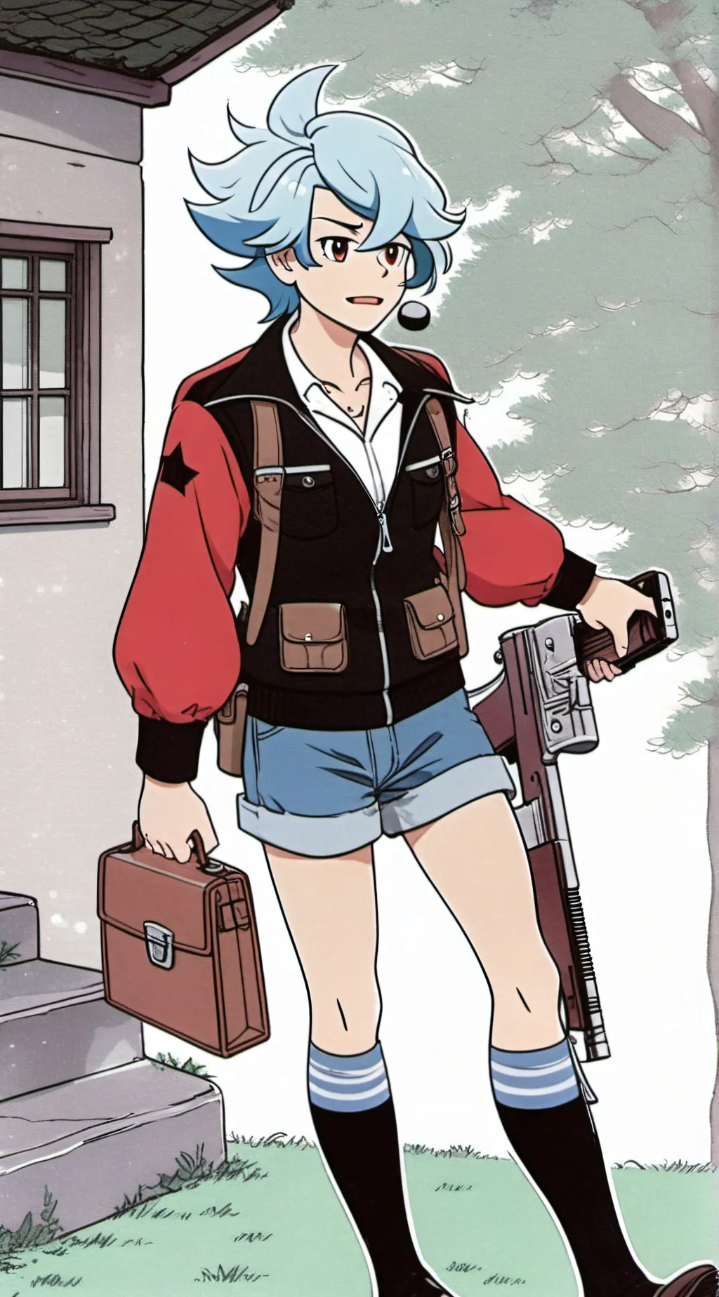 ai character: Micheal (fnf bb) background