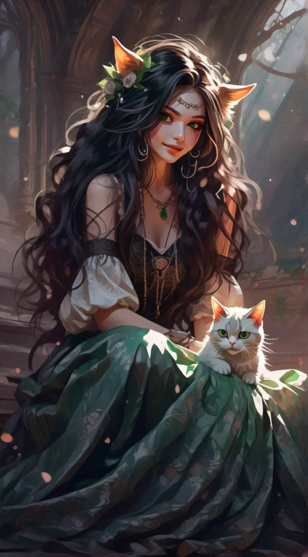 ai character: Lana  background