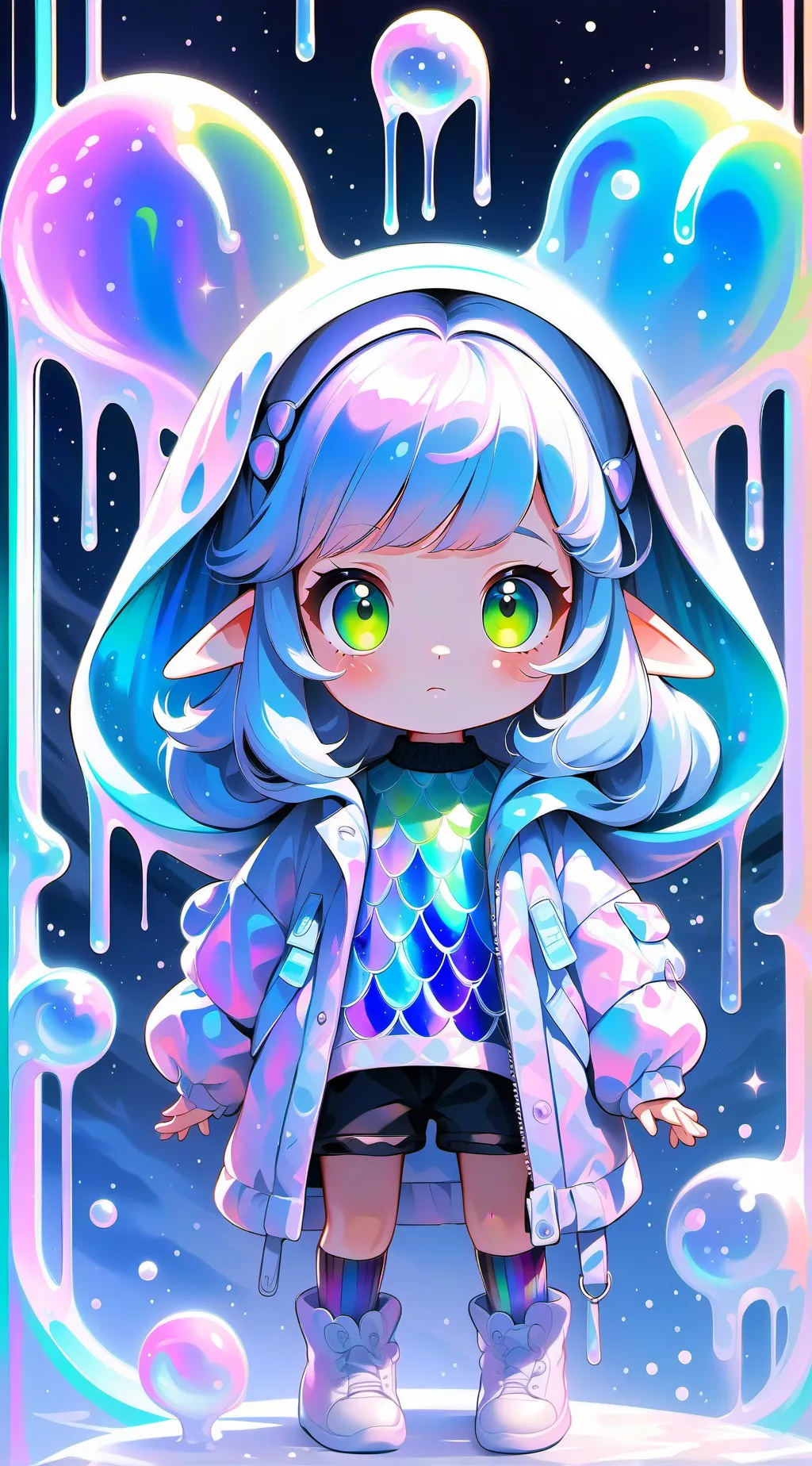 ai character: baby girl background