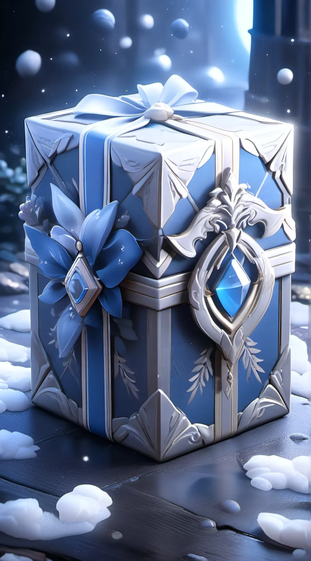 ai character: A Mysterious Box  background