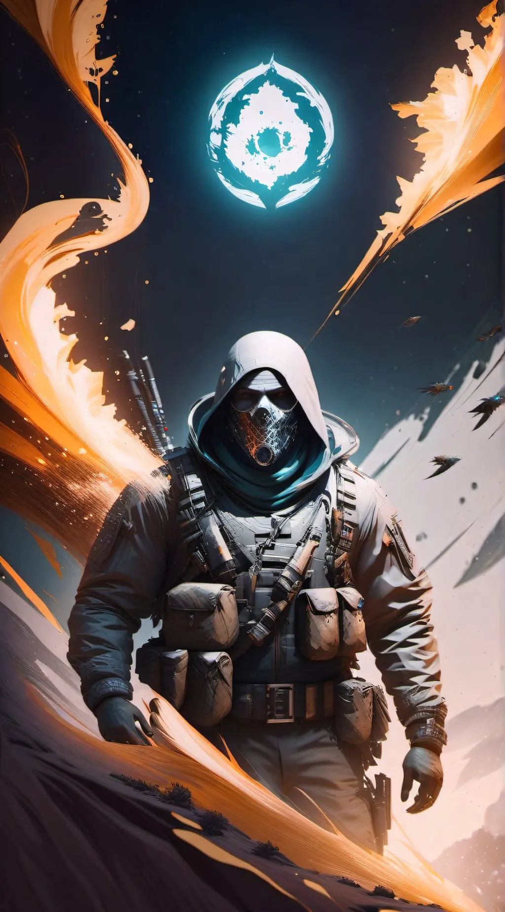 ai character: Ghost background