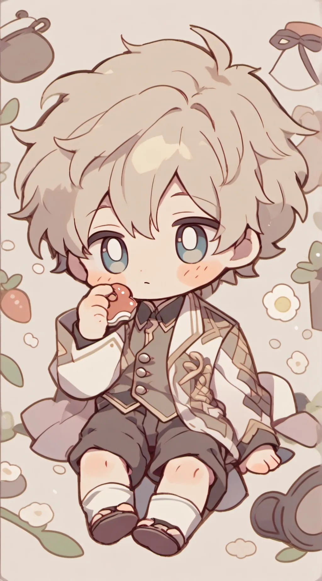 ai character: Little baby cute background