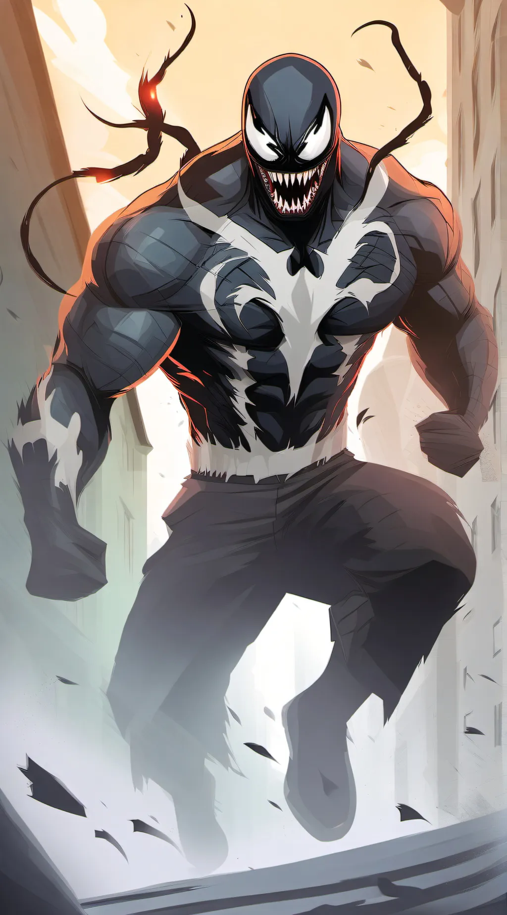 ai character: VENOM background