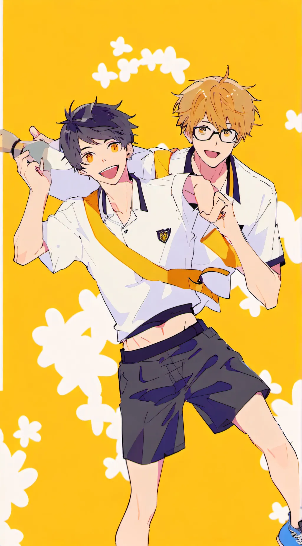 ai character: School boys background