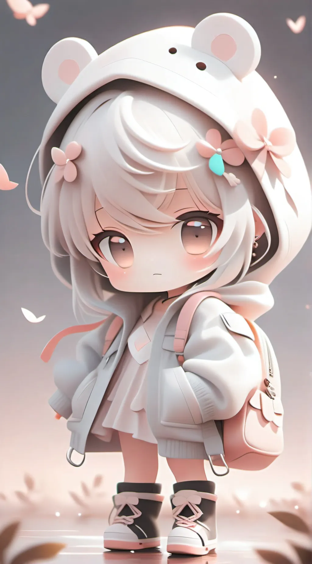 ai character: A baby background