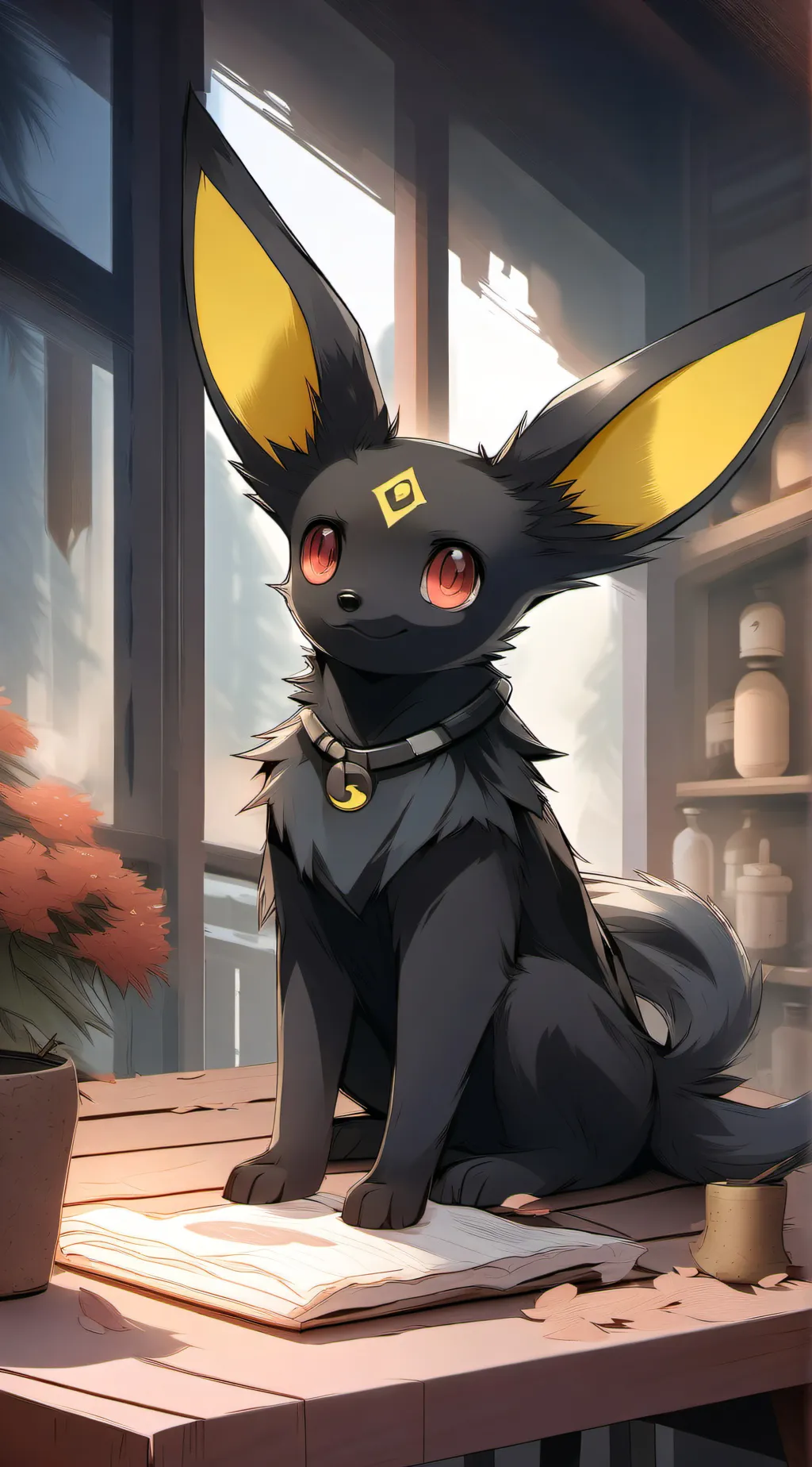 ai character: umbreon background