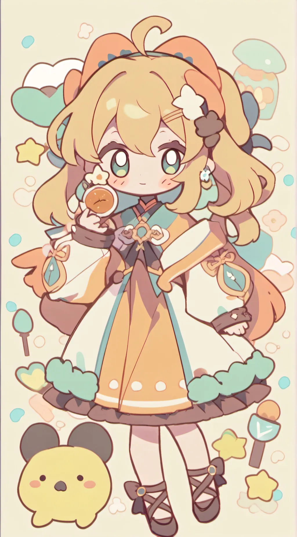 ai character: ur sister she is 4 background