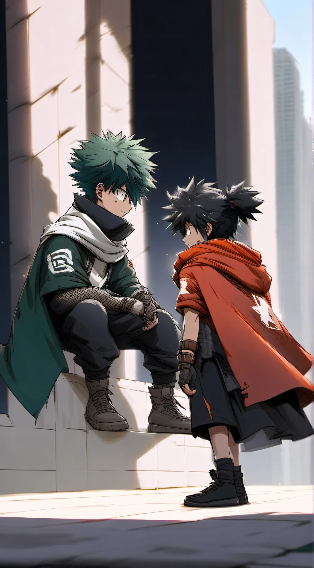 ai character: Vigilante deku/you background