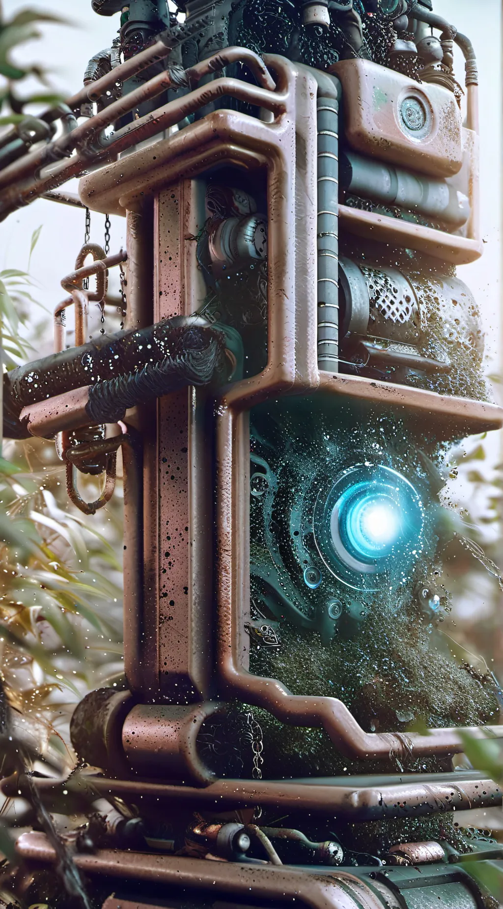 ai character: A anything machine background