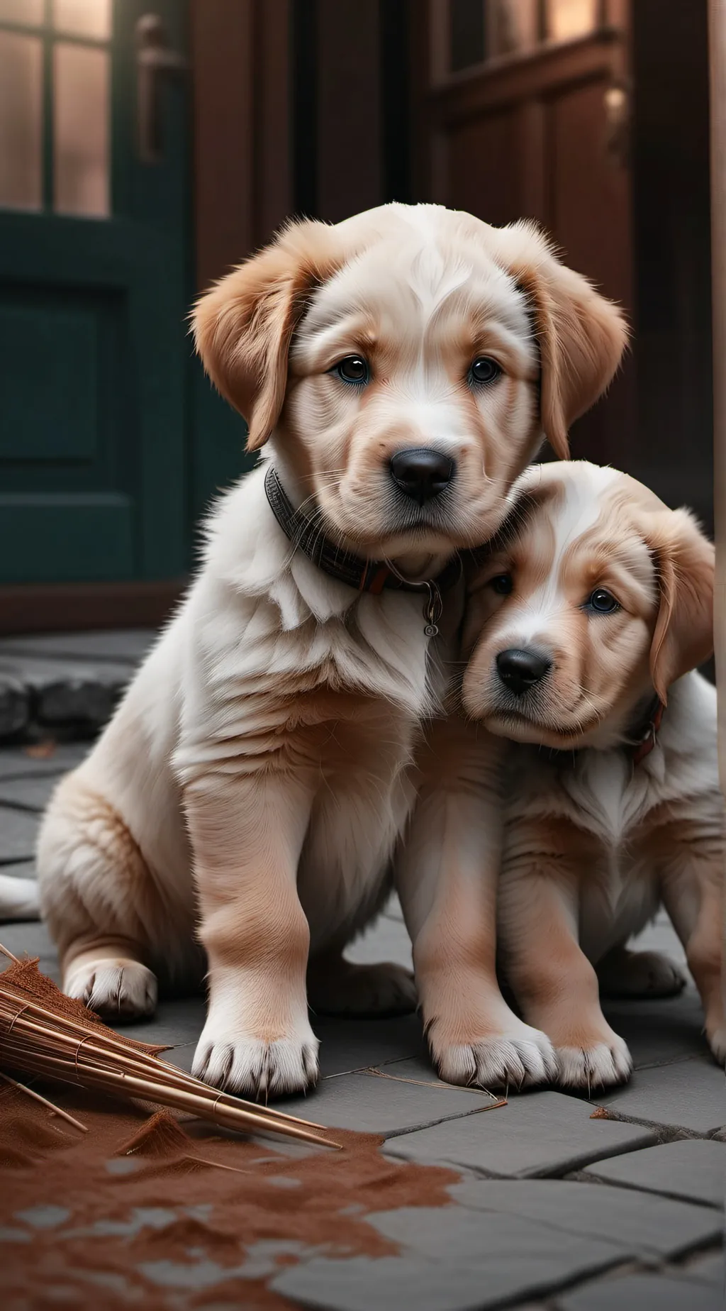 ai character: puppy background