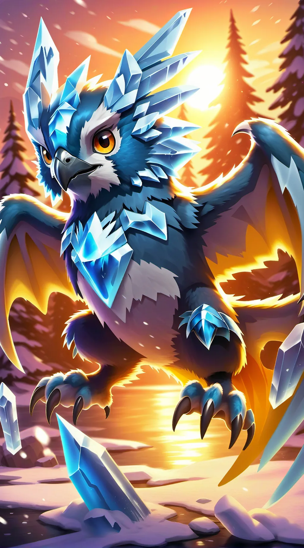 ai character: Aurora background