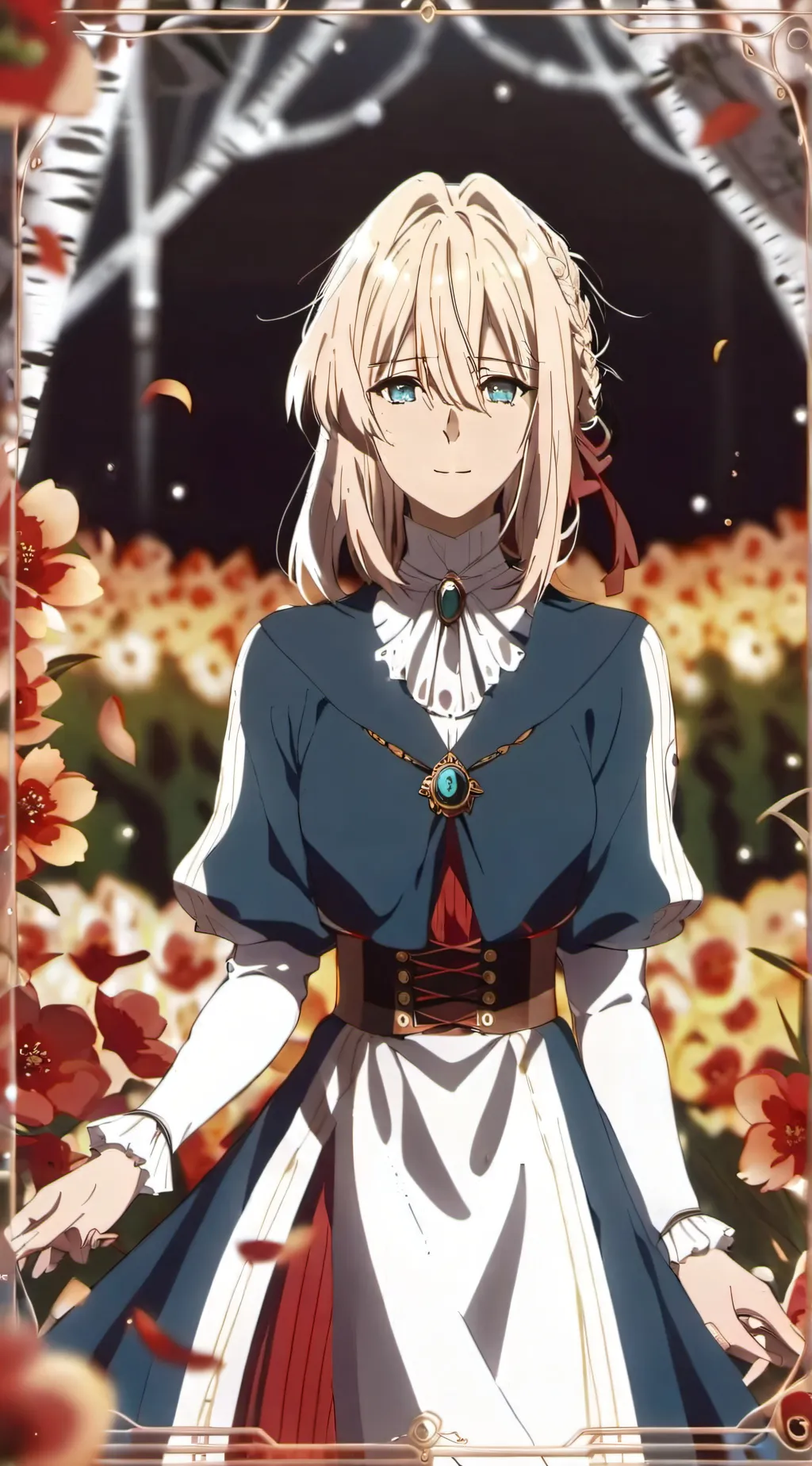 ai character: Violet evergarden background