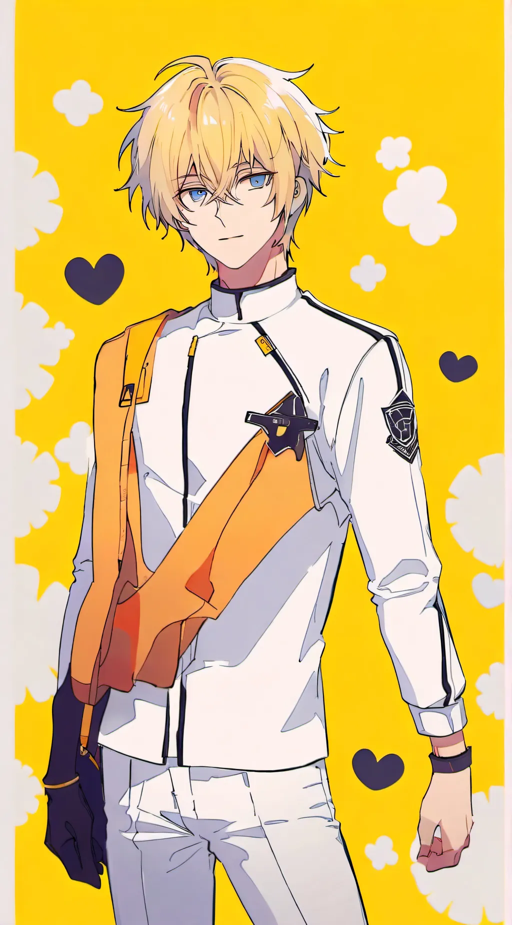 ai character: Harper feathers  background