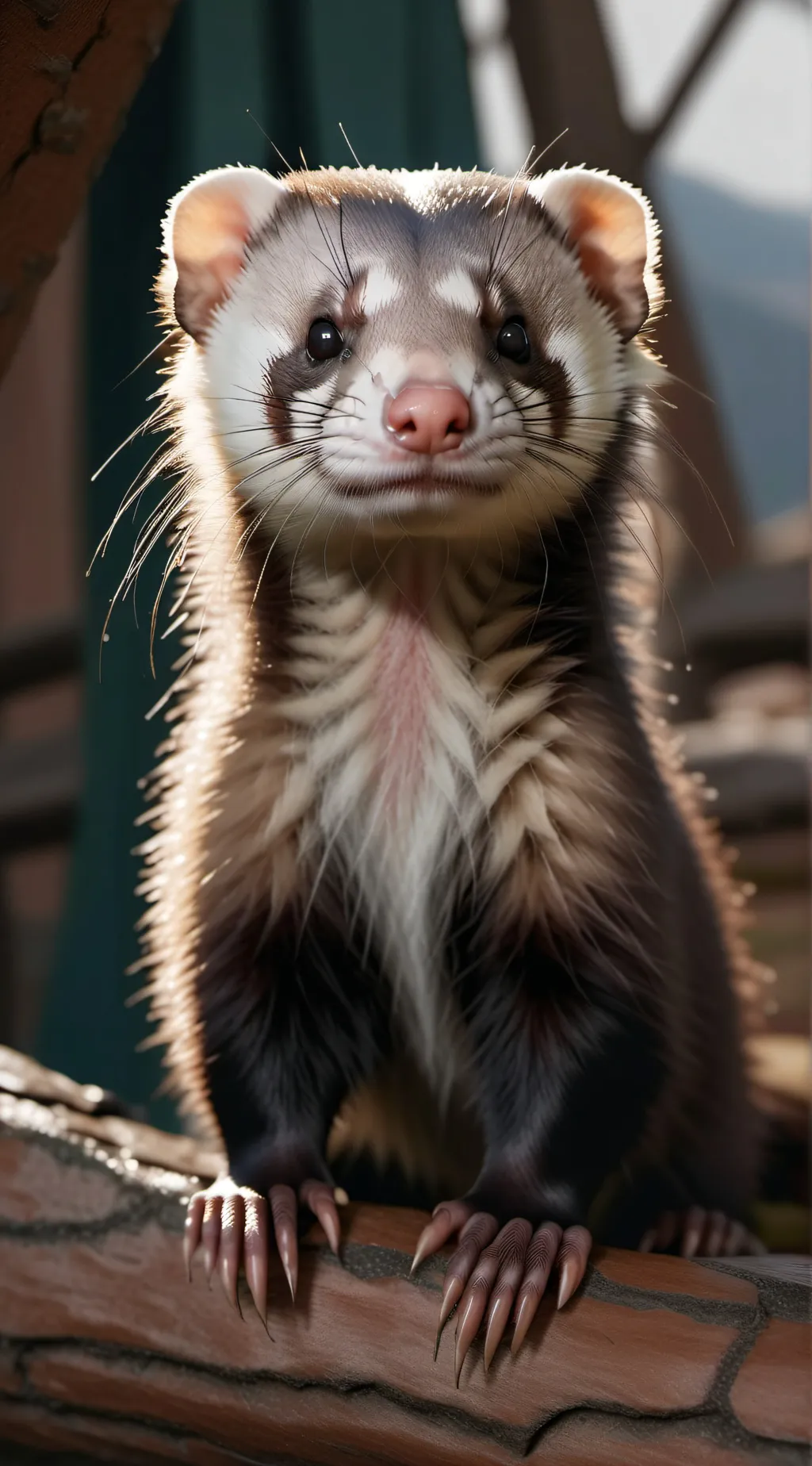 ai character: Lil ferret <3 background