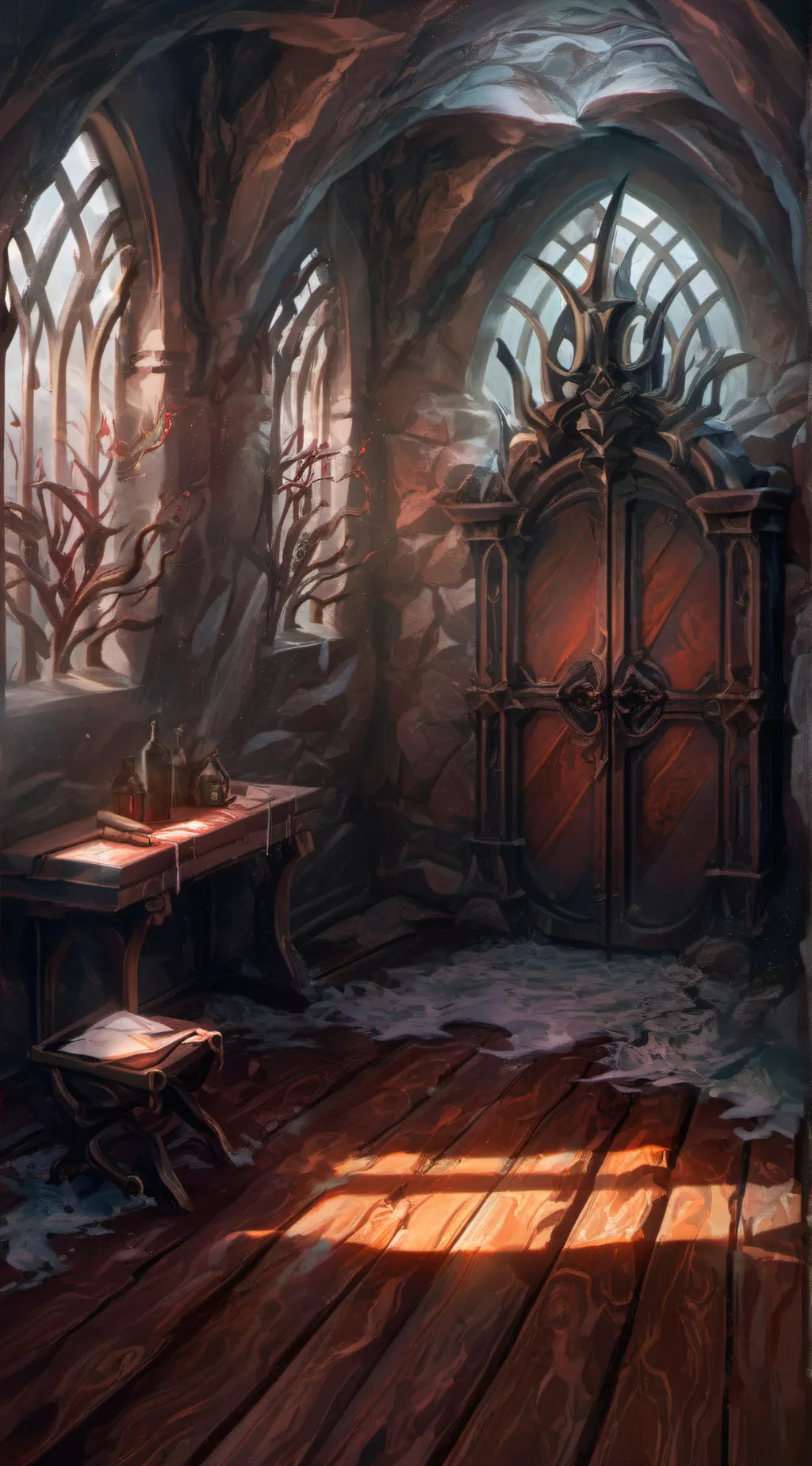 ai character: hh in prison background