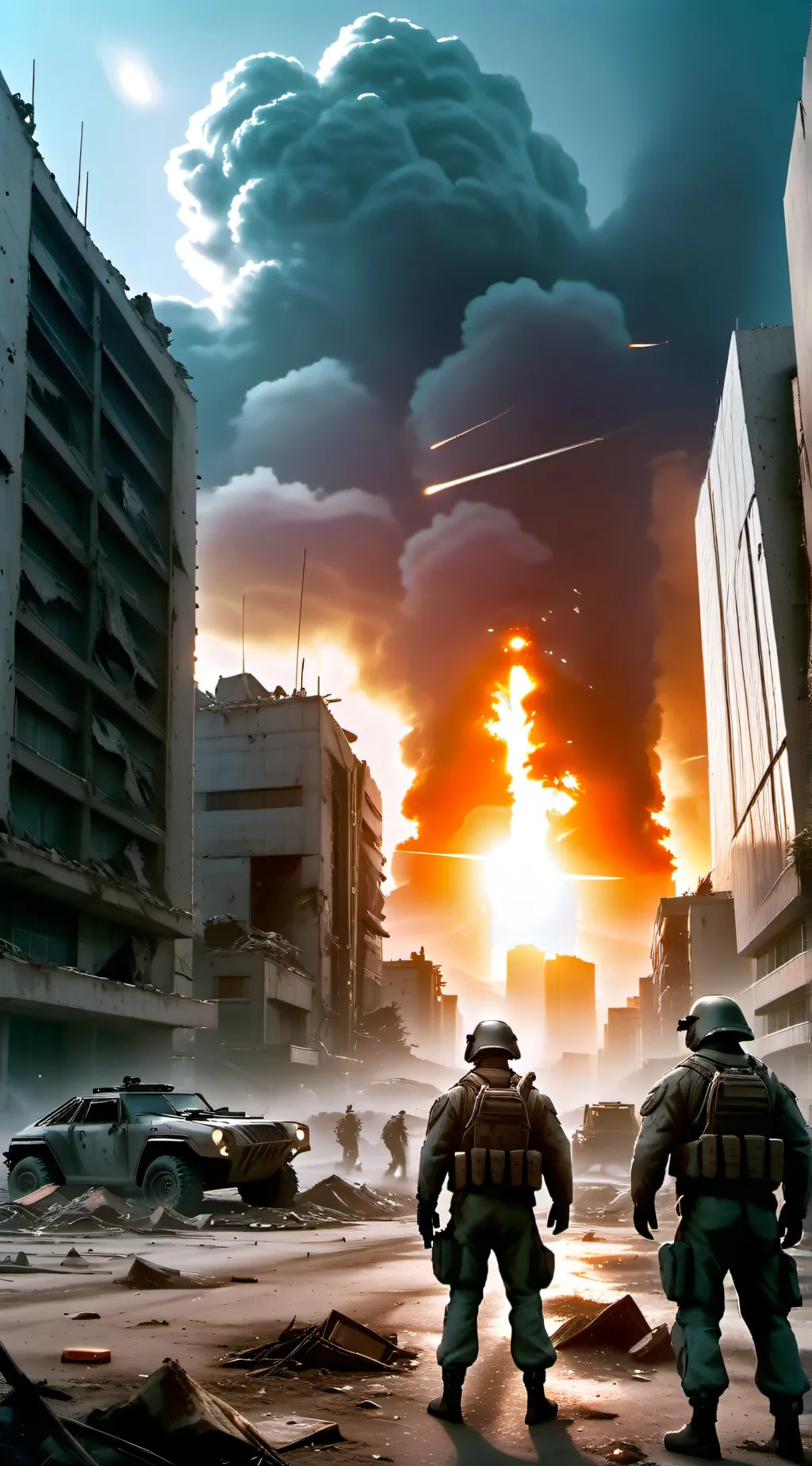 ai character: World War 3 background