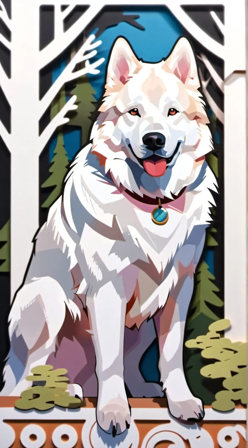 ai character: Arcanine background