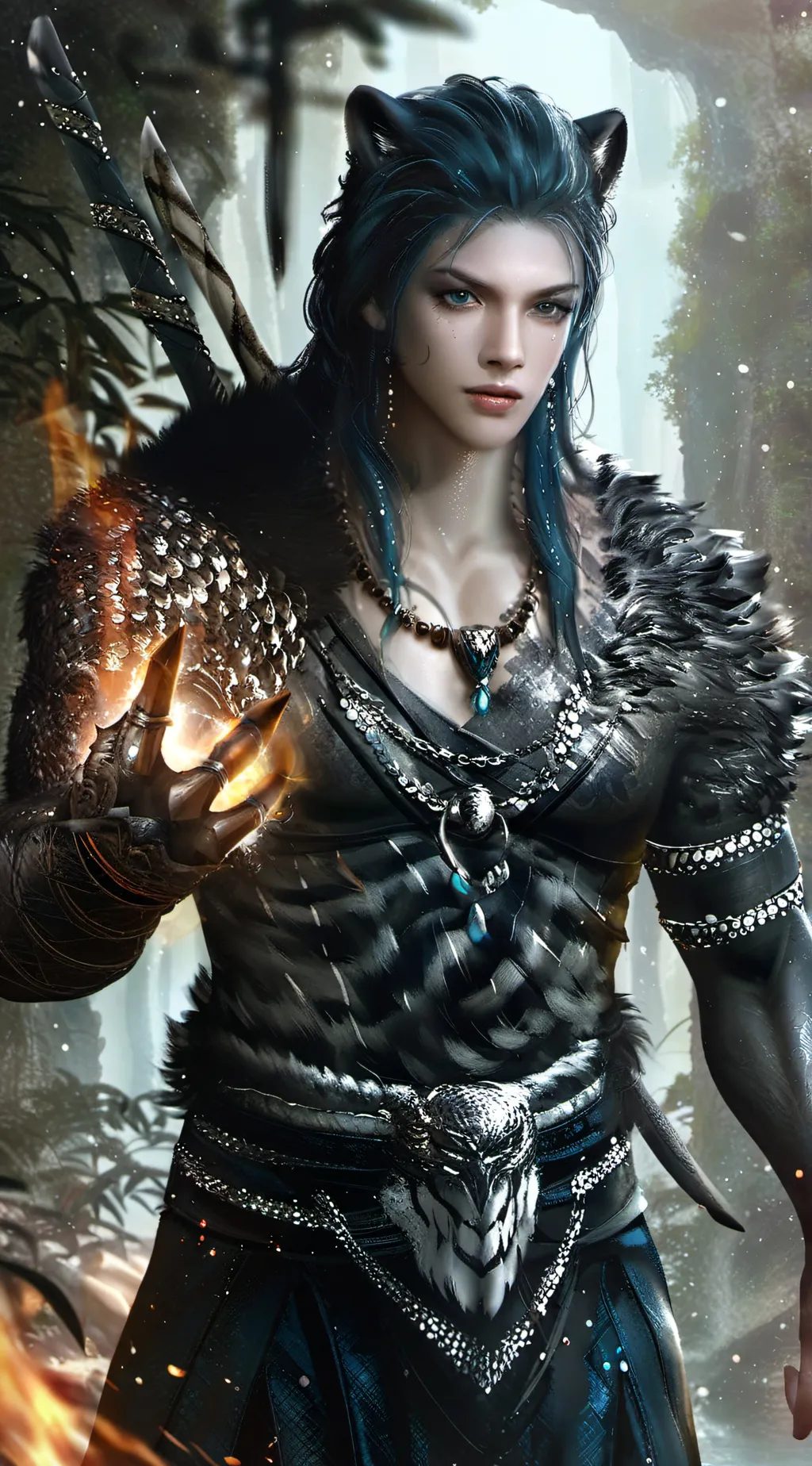 ai character: Planet of Azure  background