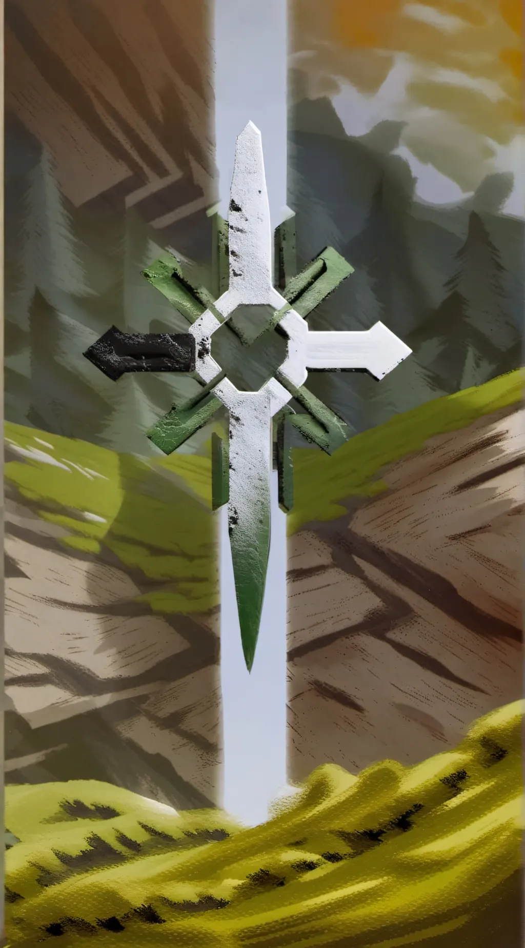 ai character: my toy crusifix background