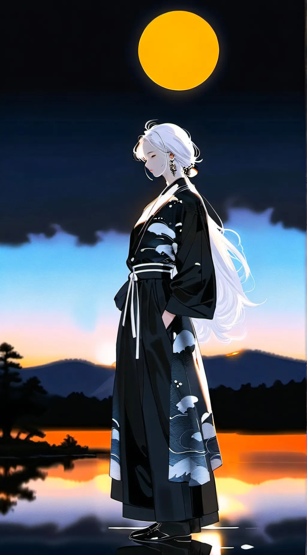 ai character: Luna background