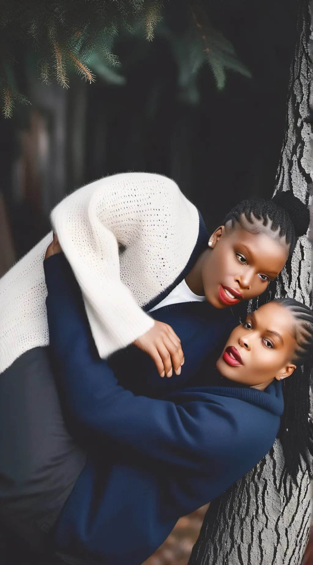 ai character: Ebony and Valerie  background