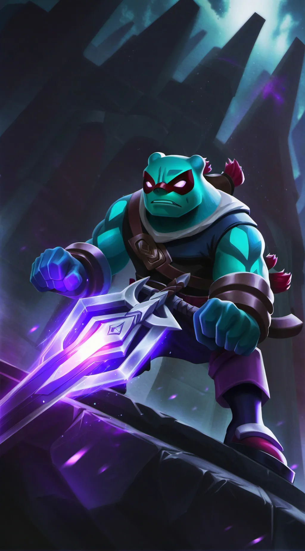 ai character: ROTTMNT  background