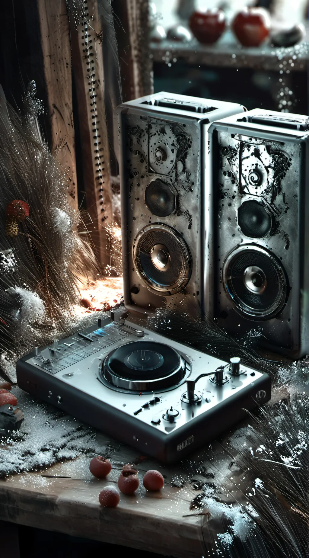 ai character: radioappel background