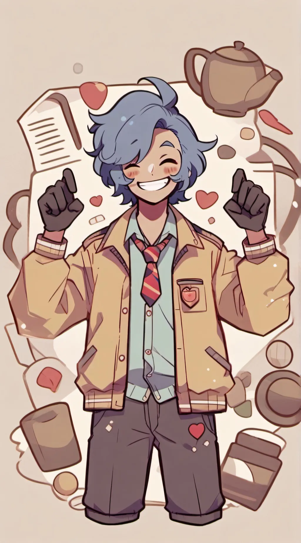 ai character: .[Sunny day jack]. background