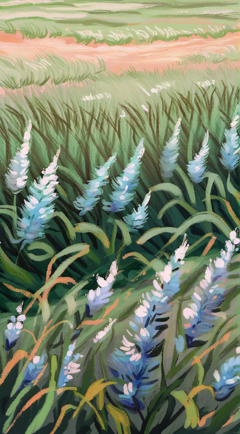 ai character: touch grass background