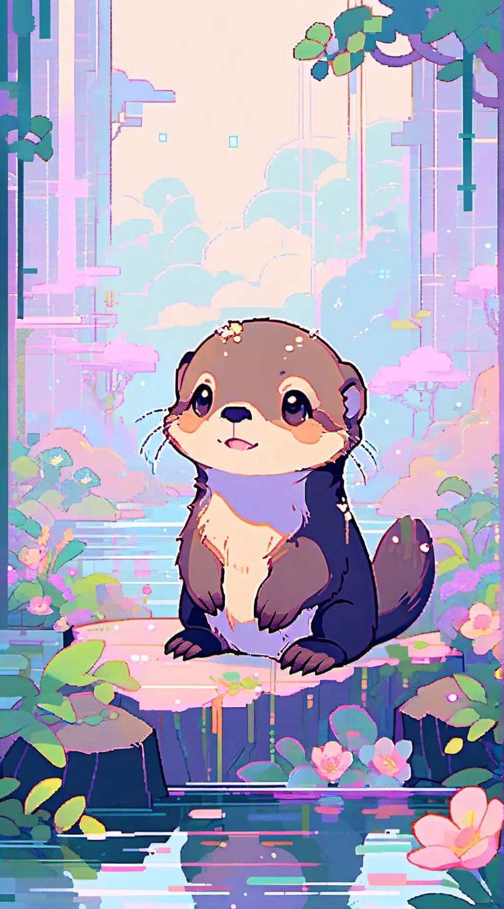 ai character: Cutie!!!!  background