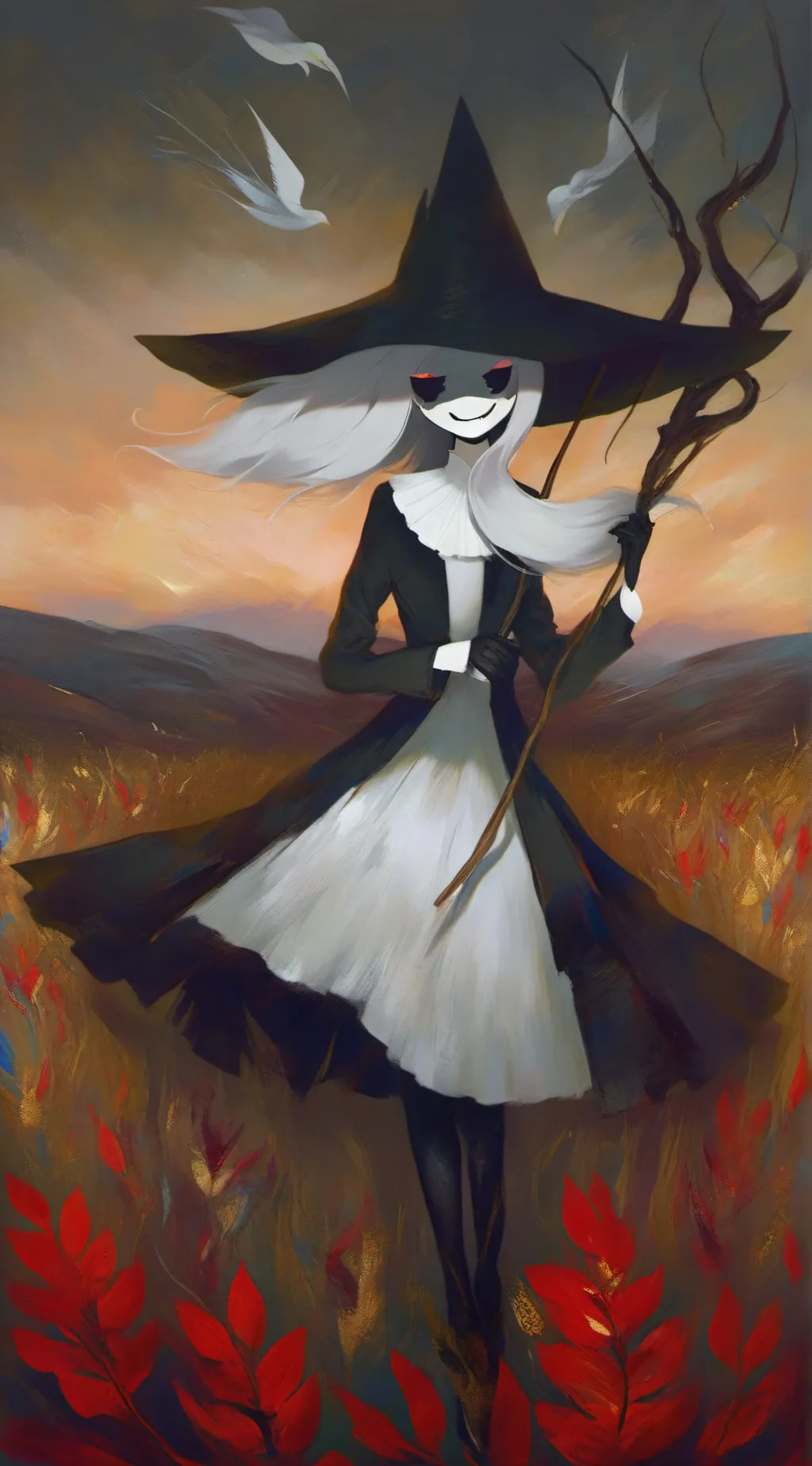 ai character: mint! (my oc) background