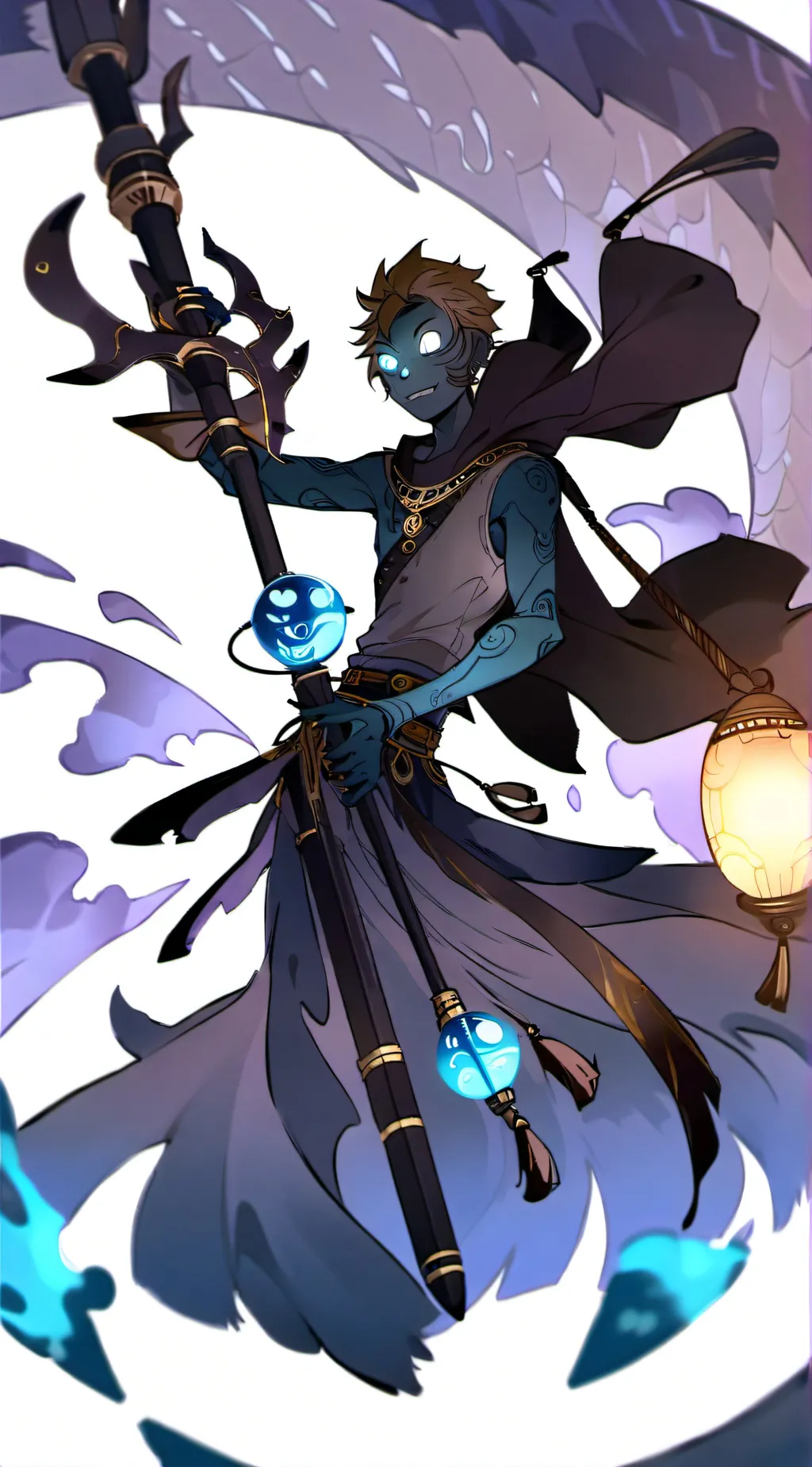 ai character: Sebastian  background