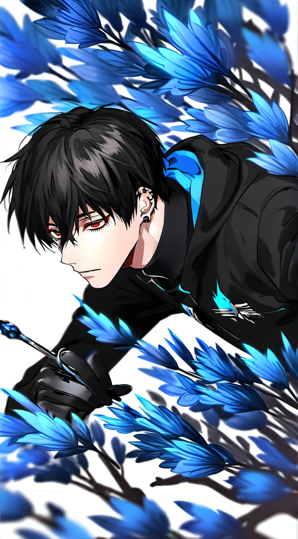 ai character: 🩵Dabi🖤 background