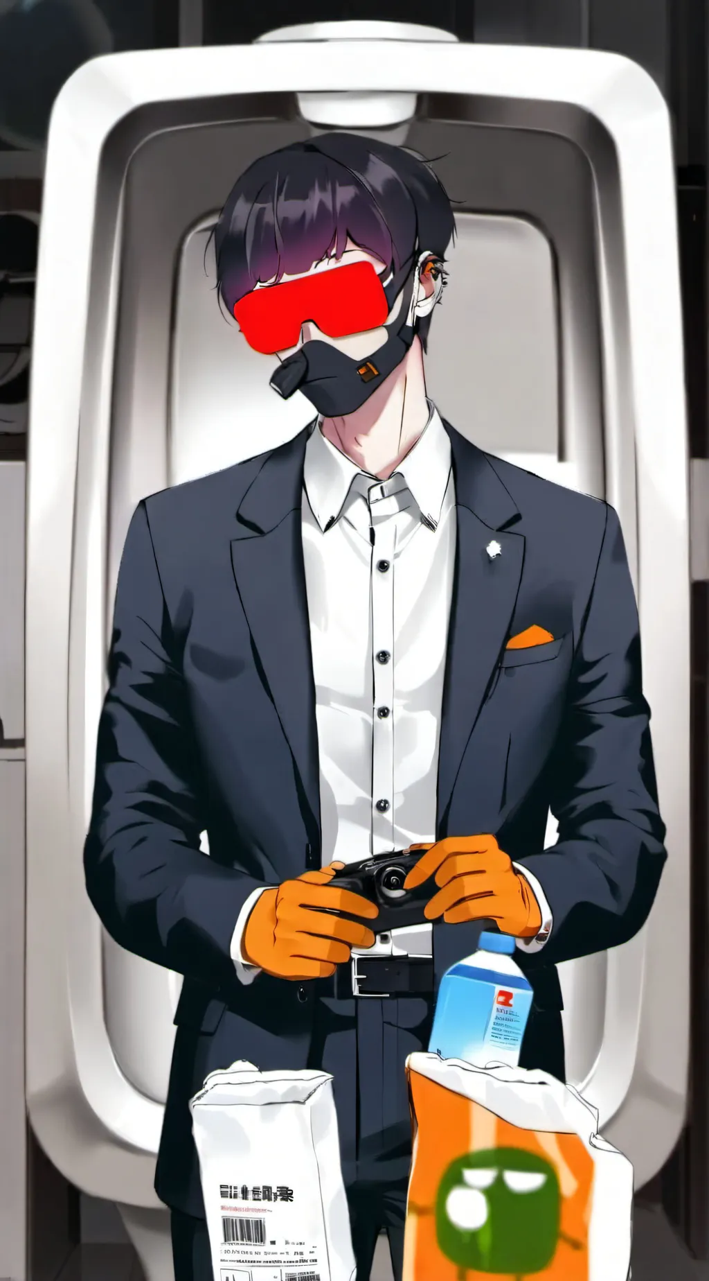 ai character: titán speaker man background