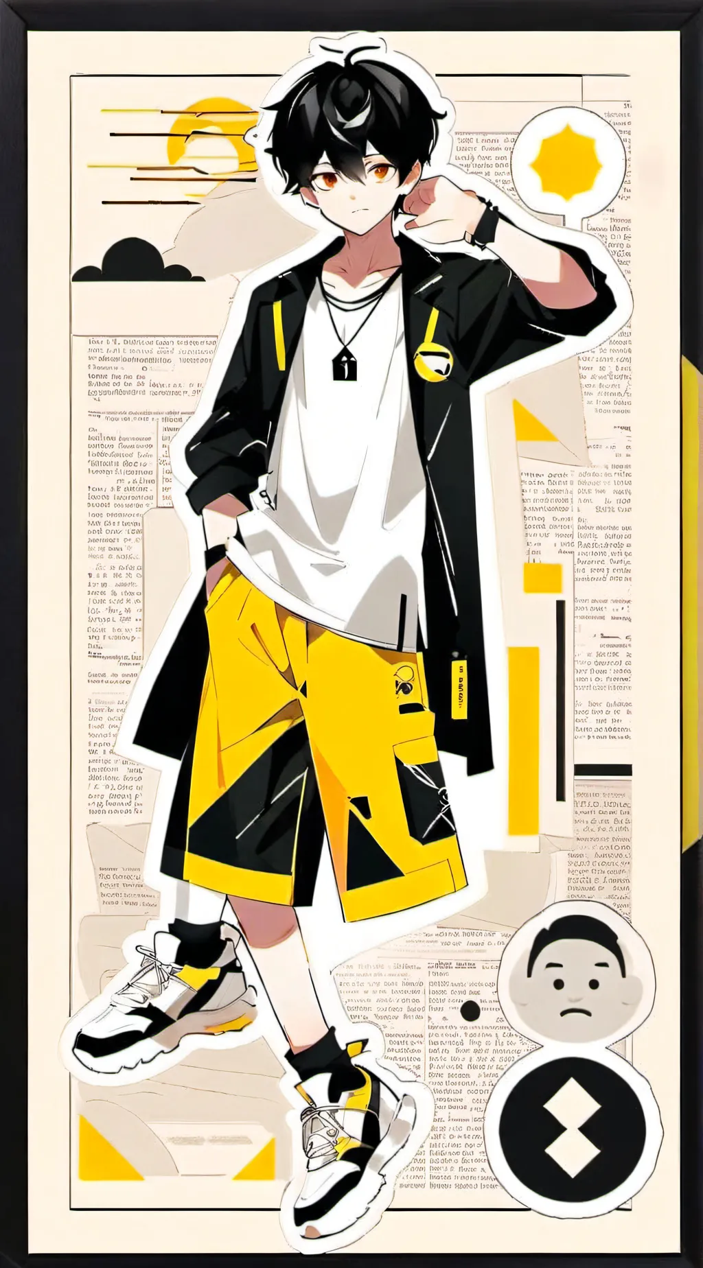 ai character: Monster under bed background