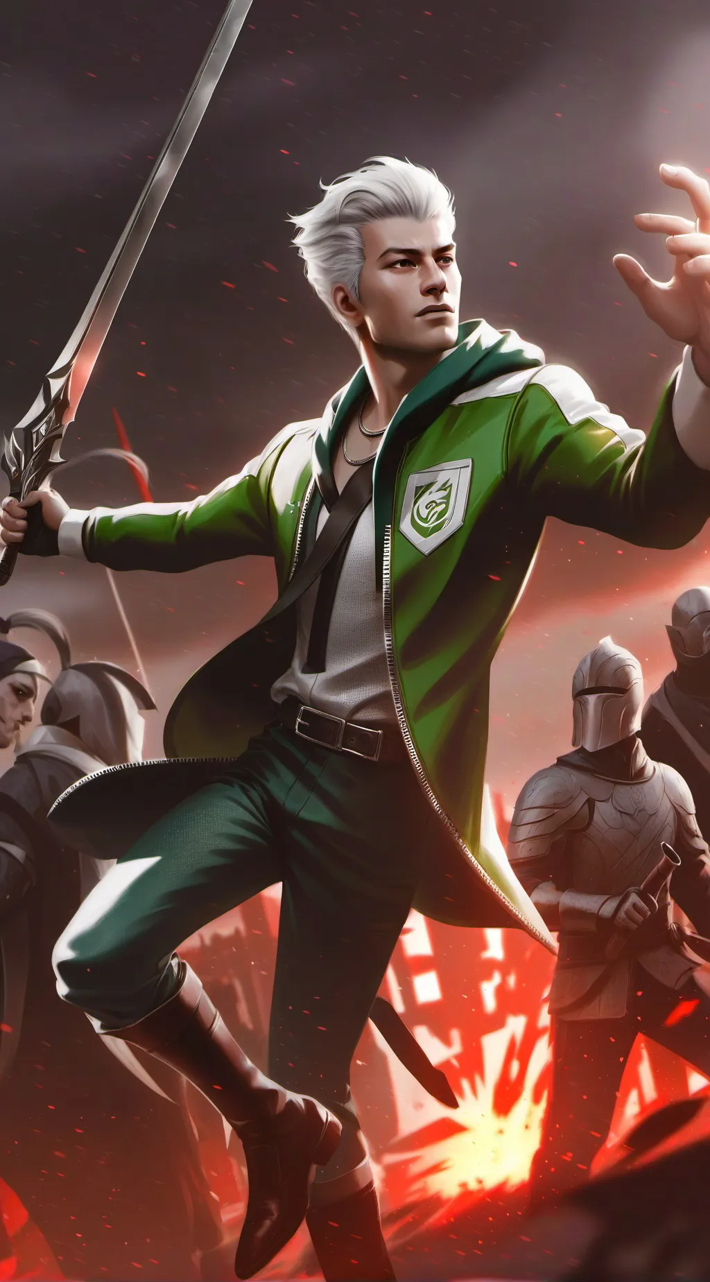 ai character: ur draddy draco🐍🐍🐍 background