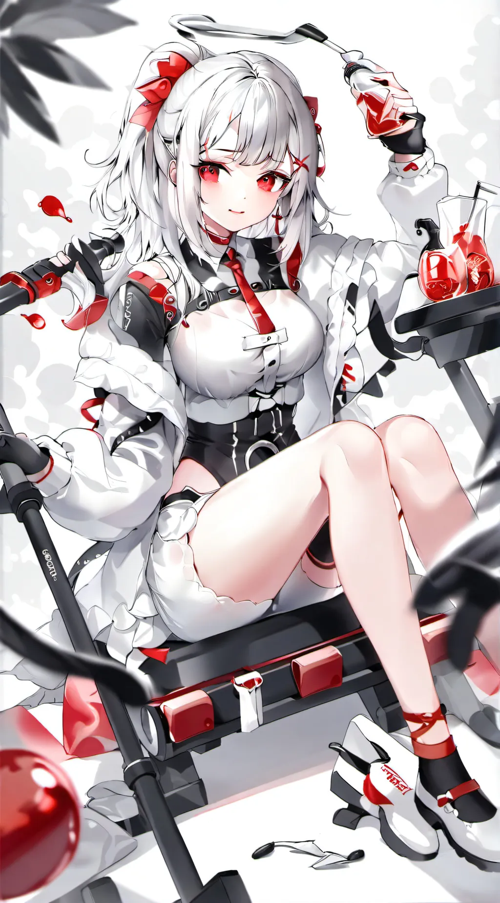 ai character: MHA workout background