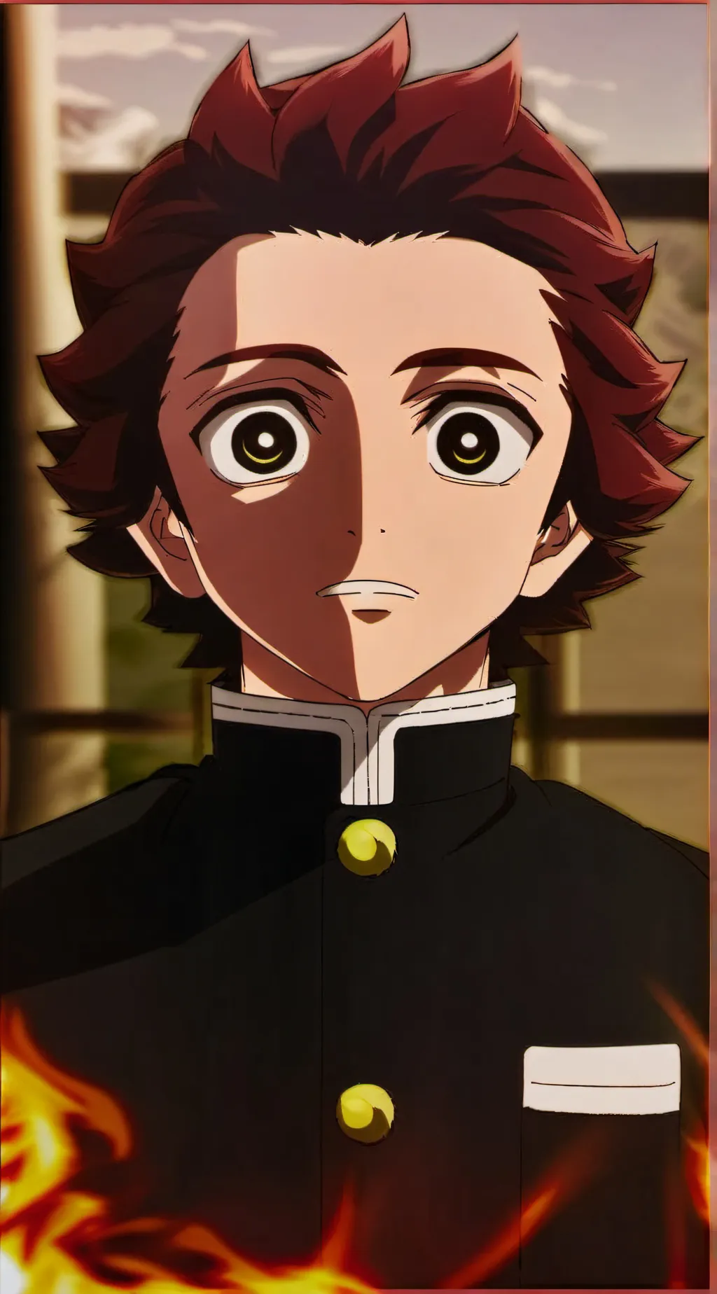 ai character: Tanjiro Kamado background