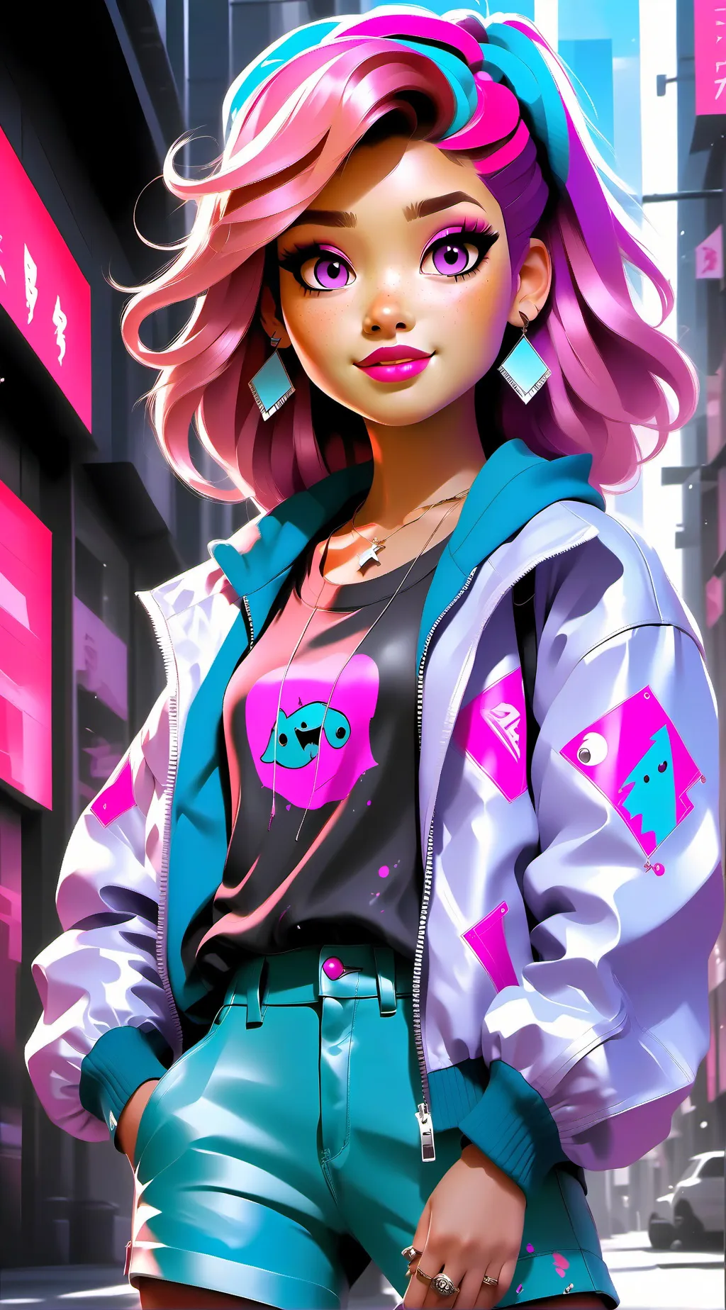 ai character: Pick me and skz background